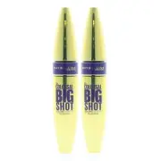 Maybelline Volum'Express The Colossal Big Shot Mascara Very Black 9.5ml (2 Pack)