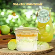 5L Plastic Ice Cube Storage Bin for Freezer Portable Ice Bucket With 48 qigIR