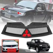 For Mitsubishi L200 Triton Sportero Strada 2009-2014 Front Grille Grill Red Logo (for: Mitsubishi)