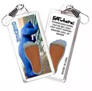 Denver FootWhere® Souvenir Zipper-Pull. Made in USA