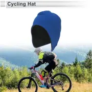 Cycling Hat Keep Warm Ear Protection Blue 27x30cm Polar Fleece Fabric 1 Pc