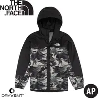 在飛比找蝦皮商城優惠-【The North Face 童 連帽風衣《黑/迷彩》】7