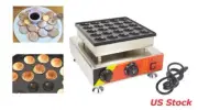 1 PC 25 Holes Commercial Electric Mini Dutch Pancake Waffle Maker Machine 110V