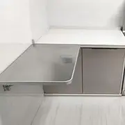 Wall Mounted Fold Down Kitchen Table Stainless Steel Study Work Bench Floating Wall Desk for Small Spaces Multi-Function Hanging Desk(60x40cm/24x16in)
