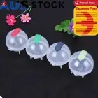 4pcs Round Cube Tray Transparent Ice Cube Tray Ant-deform for DIY Home Bar Party