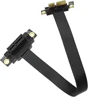 VGOL PCI-E 3.0 1X to 1X 90-Degree Elbow Extension Cable PCI-E 1X Extender Adapter Accessories for Graphics Card Sound Card Wired Network Card 8GB/bsp