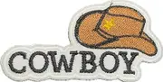 Liomon Cow boy Iron On Patches Embroidered Iron on Patch for Clothing, Hats, Bags, Backpacks Funny Iron On Applique Badge, Appique Patch, Iron on Patch
