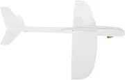 KOMBIUDA Airplane Glider Plane Unfinished DIY Plane Model Outdoor Paintable Glider Throwing Airplane Outdoor Flying Epp White