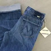 Mother The Spitfire Nerdy Cuff Sz 26 Did You Bring Me Anything Slouchy NWT $268