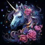 5D Diamond Painting Starry Sky Blue Unicorn Kit
