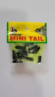 Creme Mini Tail Jig Lures 9 Pack Red Glitter/Chartreuse Free Shipping