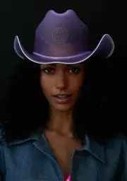 [Neon Cowboys] Purple Light Up Cowboy Hat