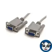 3-Pack - 10ft RS232 Serial Null Modem Cable DB9 (F) to DB9 (F) , New