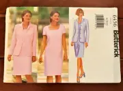 Uncut Butterick Pattern #6456 (18-20-22) Misses /Misses Petite Jacket & Dress