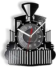 Wall Clocks for Living Room Vintage Wall Clocks Steam Locomotive Wall Clock Locomotive Train Express Train Carriage Railway Wall Battery Powered