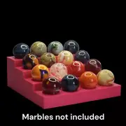 Pink Display Stand for 1" Marbles, Spheres, Crystals or Gems Lot #5937