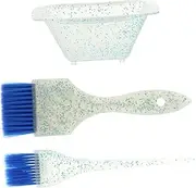 CALLARON 1Set Hair Coloring Kit Tint Bowl Brush Mixing Brush for Salon Dyeing Durable Hairdressing Accessory for Even Color Application for DIY Professional Use