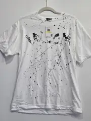 Volcom Men's S Small Tee T-Shirt Short Sleeve White Flower Vectors S/S NWT