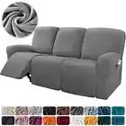 1 2 3 Seater Velvet Recliner Sofa Cover Elastic Sofa Protector Armchair Covers