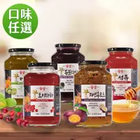 在飛比找momo購物網優惠-【韓味不二】韓國花泉頂級蜂蜜果醬茶系列1kg/瓶(五味子茶/
