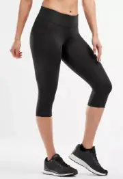 2XU Women's MID-RISE COMPRESSION 3/4 TIGHT WA2865B BLK/DBK Size: XS NIB