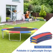 Costway12FT/14 FT Waterproof Trampoline Replacement Safety Pad-Multicolour-14FT