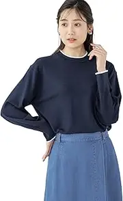 [PETIT HONFLEUR] Petit on Fleur 522392 Women's Bi-Color Knit Pullover