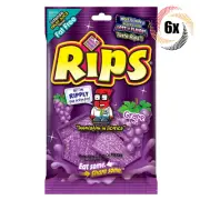 6x Bags Rips Grape Flavored Bite Size Licorice Pieces Fat Free Candy | 4oz
