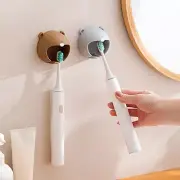Cartoon Toothbrush Holder Silicone Suction Cup Wall-mounted Storage Hook Home