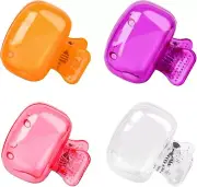 Travel Toothbrush Head Covers Protector Cap Pod Case Pro 4 Pack Plastic Clip