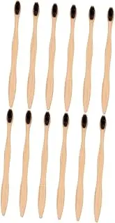 [Gatuida] 12 Pcs Bamboo Toothbrush Set Toothbrush Wooden Toothbrush Natural Toothbrush Soft Bristle Toothbrush Toothbrushes Natural Bamboo Toothbrush Bristles Disposables