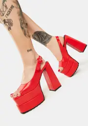 [Lamoda] Say It Red Platform Heels