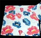 Kasssfina Silhouette Blue Coral Pink Mint Big Bold POPPIES Velour Bath Towel NWT