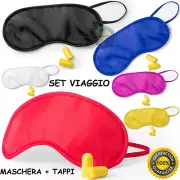 Mask Rest Eyes Set + Corks Ear for Trip by Night Plugs Sleep