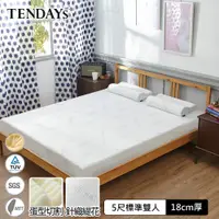在飛比找蝦皮商城優惠-TENDAYS DS柔眠記憶床墊5尺標準雙人床墊(晨曦白 1