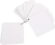 JEWEDECO DIY Cards Blank Paper Memory Cards Ring Bound Notecards for School Office Home