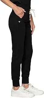 [Shabbella] Jogger Scrub Pant for Women - 2 Pockets, 1 Cargo Pocket, Yoga High Waistband, Drawstrings, Moisture-Wicking