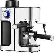0.24L 5 Cups Italian Style Electric Coffee Machine/Milk Foam Maker, Office Espresso Automatic Maker Home Kitchen Appliance 220V