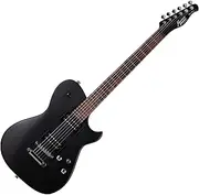 Cort 6 String Solid-Body Electric Guitar, Right, Satin Black, Full (MBM1SBLK)