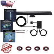 Stylish AT-500SBS 80-Mile Range Amplified Antenna with Integrated FM Receiver