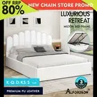 ALFORDSON Bed Frame Queen Double King Single Gas Lift Storage Base Wooden White