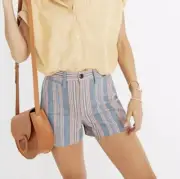 Madewell Size 32 Emmett Shorts in Rainbow Stripe NWT