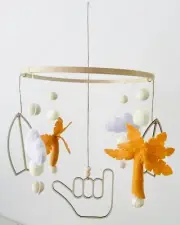 Baby Cot Mobile - Tropical Shaka Nursery Mobile - Nursery Decor