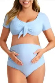 Summer Mae High Waisted Maternity Bikini Two Piece Size 8