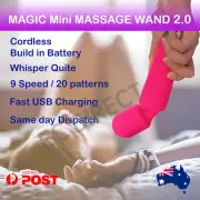 MAGIC Mini Cordless Massage Wand 2.0 Body Personal Massager Vibrator Waterproof