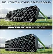 QUICKPLAY Replay Wall Rebounder with Ground and Loop Return Technology, Durable Construction Weighted Steel Anchor Frame, Sand Bag Included, Adjustable Angle