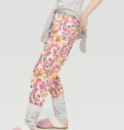 NEW PETER ALEXANDER DACHSHUND DOG BAMBOO FLANNELETTE LEGWARMER PJ PANTS L $89.9