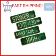 Stoner Avenue Street Sign 4 Signs of Exit 420 /High St/Mary Jane Lane/Stoner Ave
