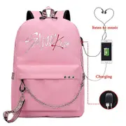 Stray Kids Usb Backpack Korean Style Felix Bookbag Back To School Boys Girls Fans Gift Bag Mochila
