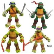 4pcs 12cm Anime Teenage Mutant Ninja Turtles Figures Raphael Action Figure